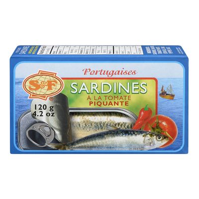 S&F Portuguese Sardines in Hot Tomato Sauce 120g - Case of 24