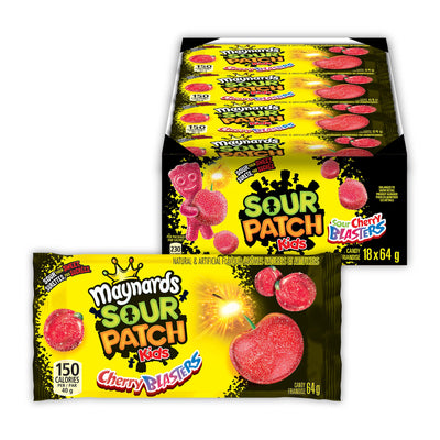 Sour Patch Kids Sour Cherry Blasters 64g - 18ct