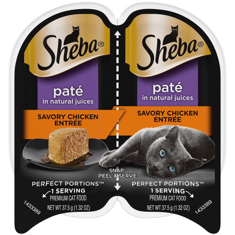 Sheba Pâté Savory Chicken Cat Food 75g - Case of 24