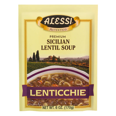 Alessi Premium Sicilian Lentil Soup 170g - Case of 6