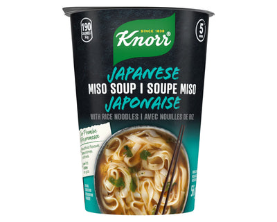 Knorr Japanese Miso Soup Rice Noodle Cup 56g - Case of 8