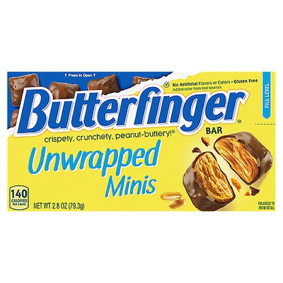 Butterfinger Unwrapped Minis Theater Box 79.3g - 12 Pack