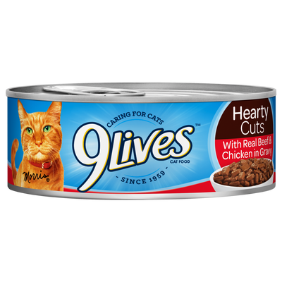 9Lives Beef & Chicken Gravy Cat Food 156g - 24 Pack