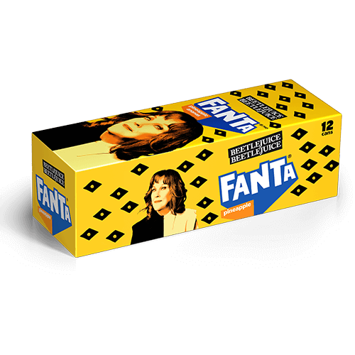 Fanta Beetlejuice Pineapple x Delia 355ml - Case of 12 (Limited)