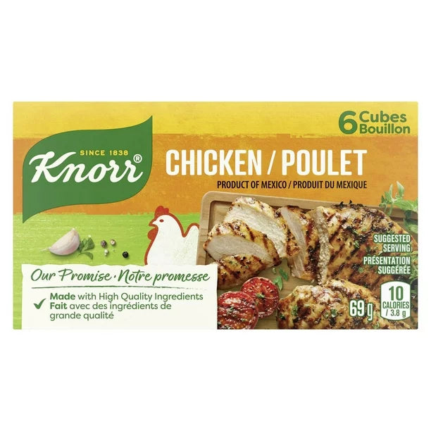 Knorr Chicken Stock Cubes 6pcs - Case of 24