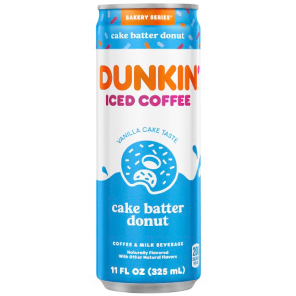 Dunkin Iced Coffee Cake Batter Donut Flavor 325ml (12 pack)