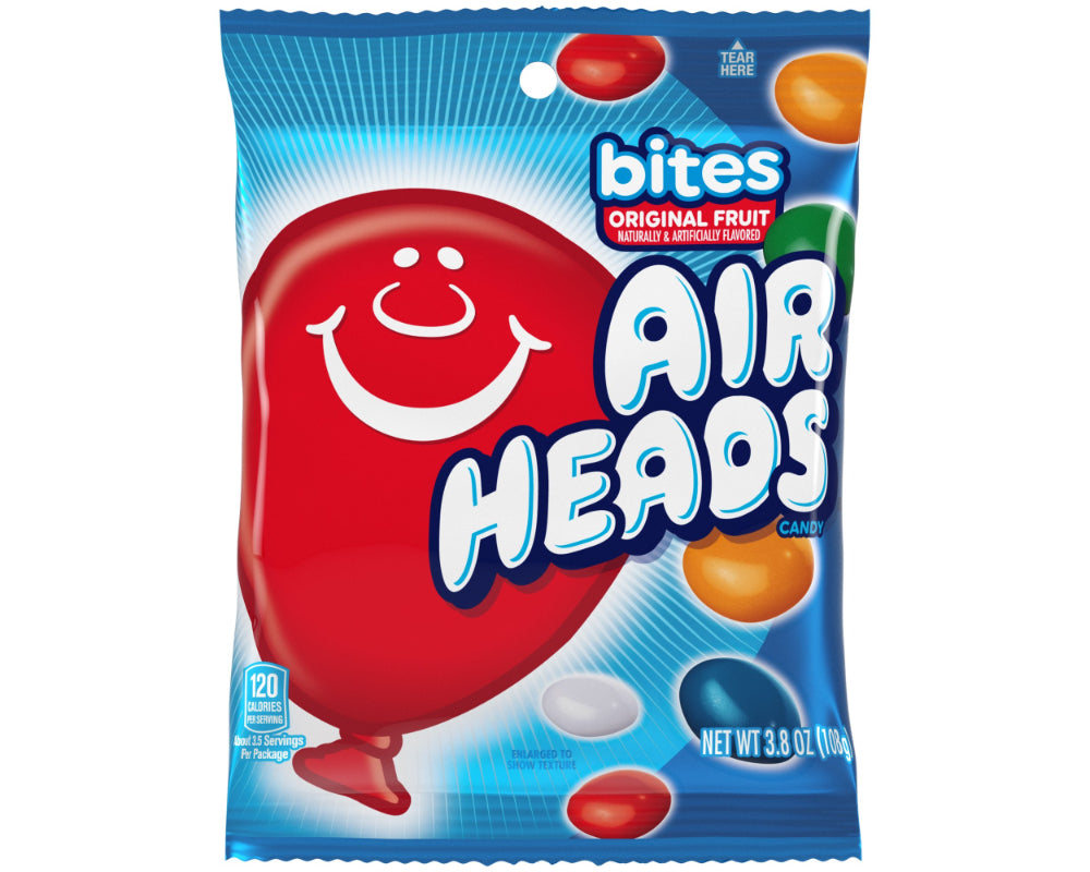 Airheads Bites Original Fruit 108g (Case of 12)