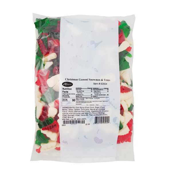 Albanese Christmas Gummi Snowmen & Trees 2.27kg