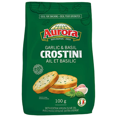 Aurora Crostini Garlic & Basil 100g