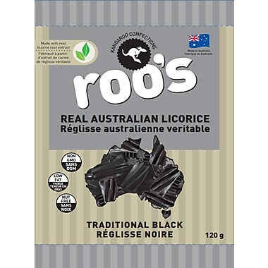 Roo's Australian Licorice Black Peg Bag - Case of 12