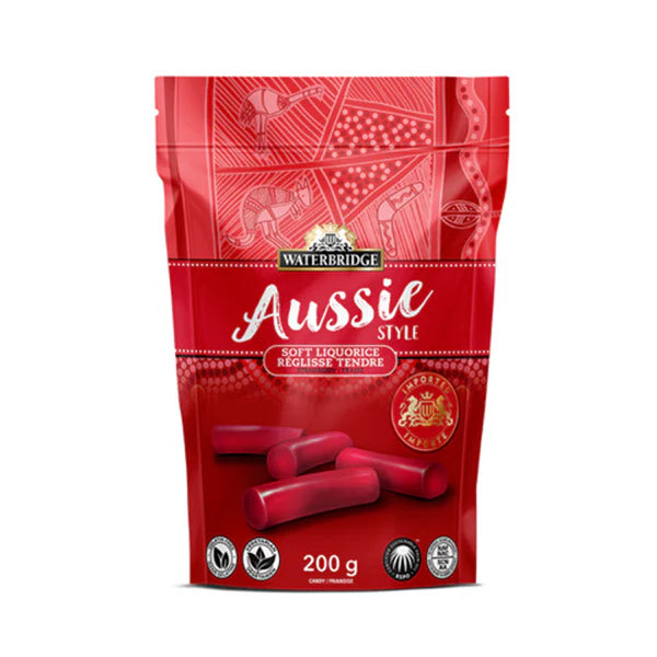 Waterbridge Aussie Style Red Liquorice 200g (Case of 15)