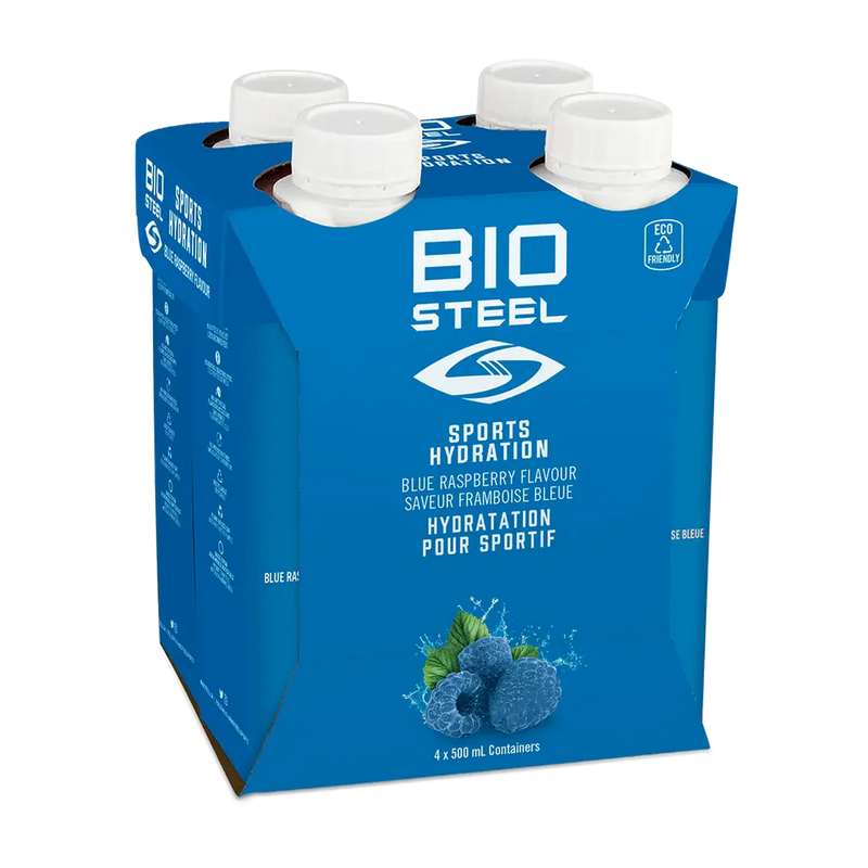 BioSteel Sports Hydration Blue Raspberry 500ml (4 Pack)