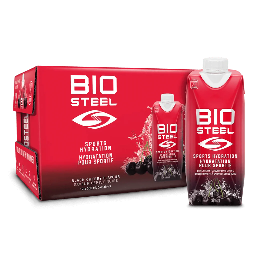 BioSteel Sports Hydration Black Cherry 500ml (12 Pack)