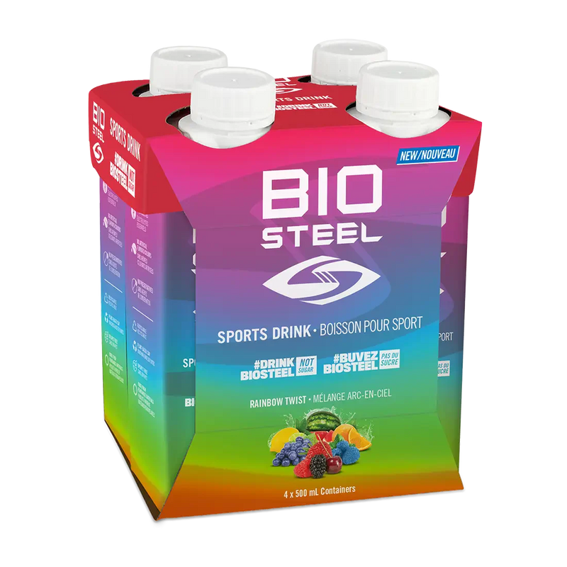 BioSteel Sports Hydration Rainbow Twist 500ml (4 Pack)