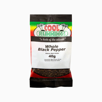 Cool Runnings Whole Black Pepper 40g - Case of 12