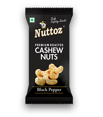 Nuttoz Roasted Cashew Black Pepper 30g - 12pk