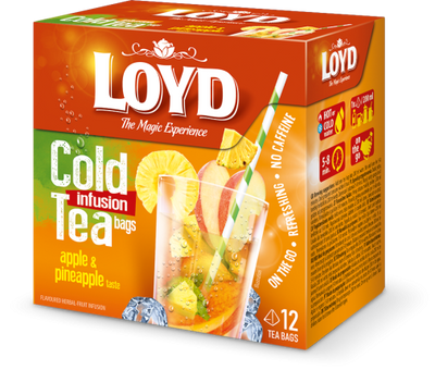 Loyd Cold Infusion Tea Apple & Pineapple 12ct - Case of 12