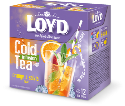 Loyd Cold Infusion Tea Orange & Salvia 12ct - Case of 12