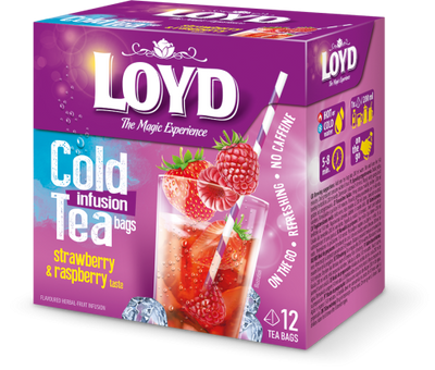 Loyd Cold Infusion Tea Strawberry & Raspberry 12ct - Case of 12