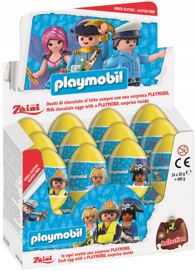 Zaini Playmobil Chocolate Egg 20g - 24Ct