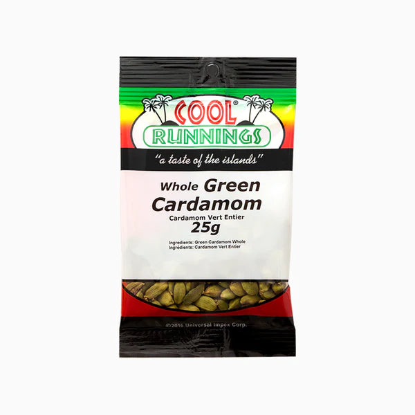 Cool Runnings Whole Green Cardamom 40g - Case of 12