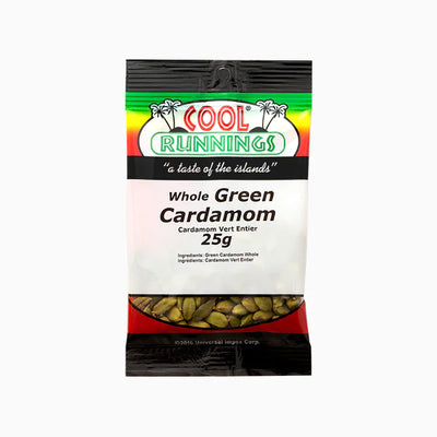 Cool Runnings Whole Green Cardamom 40g - Case of 12