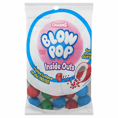 Charms Blow Pop Inside Outs Peg Bag 198G - Case of 12