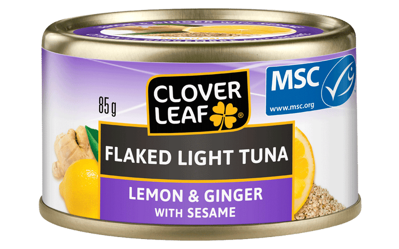 Clover Leaf Flaked Light Tuna Lemon & Ginger 85g - Case of 24