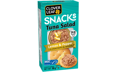 Clover Leaf Snacks Tuna Salad Lemon & Pepper 90g - Case of 12