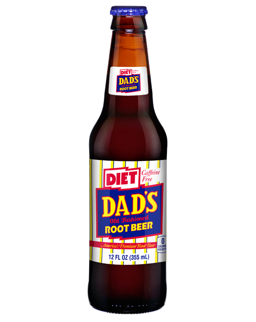 Dad's Diet Root Beer 355ml - 12 Pack