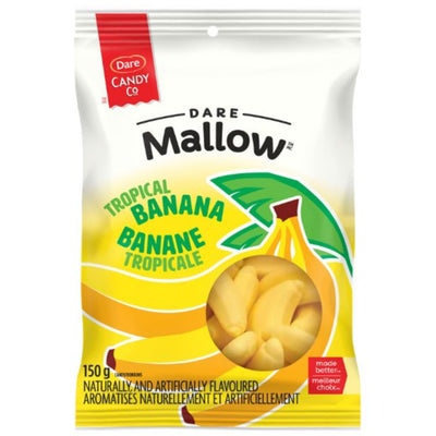 Dare Mallow Tropical Banana Candy 150g - Case of 7