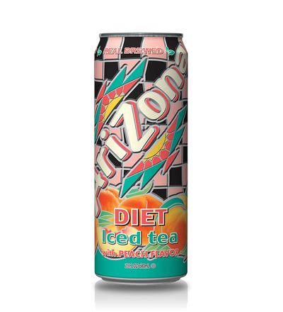 Arizona Diet Iced Tea with Peach 680ml (24 Pack)