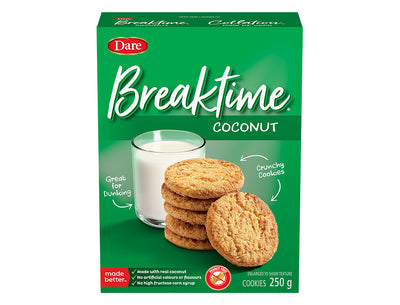 Dare Breaktime Coconut Cookies 250g - Case of 12