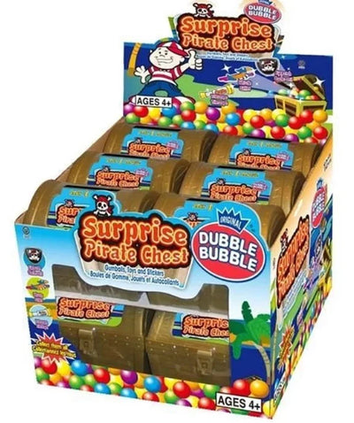 Dubble Bubble Surprise Pirate Chest - 12ct