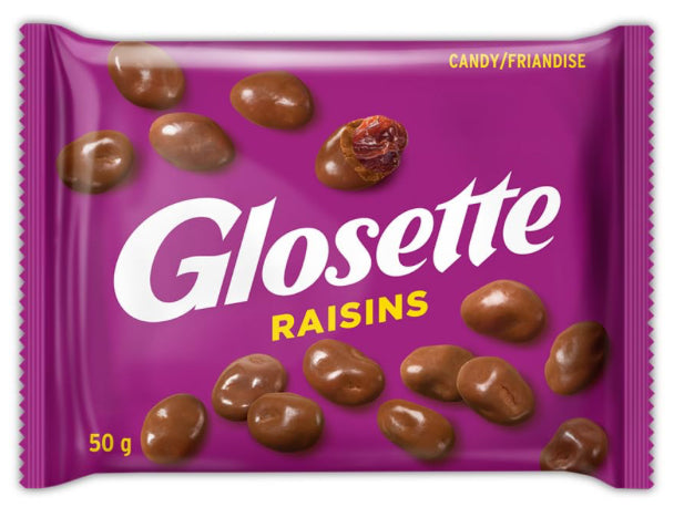 Glosette Raisins Bar 50g - 18ct