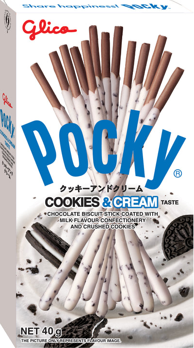 Pocky Cookies and Cream Biscuit Sticks 10ct - China