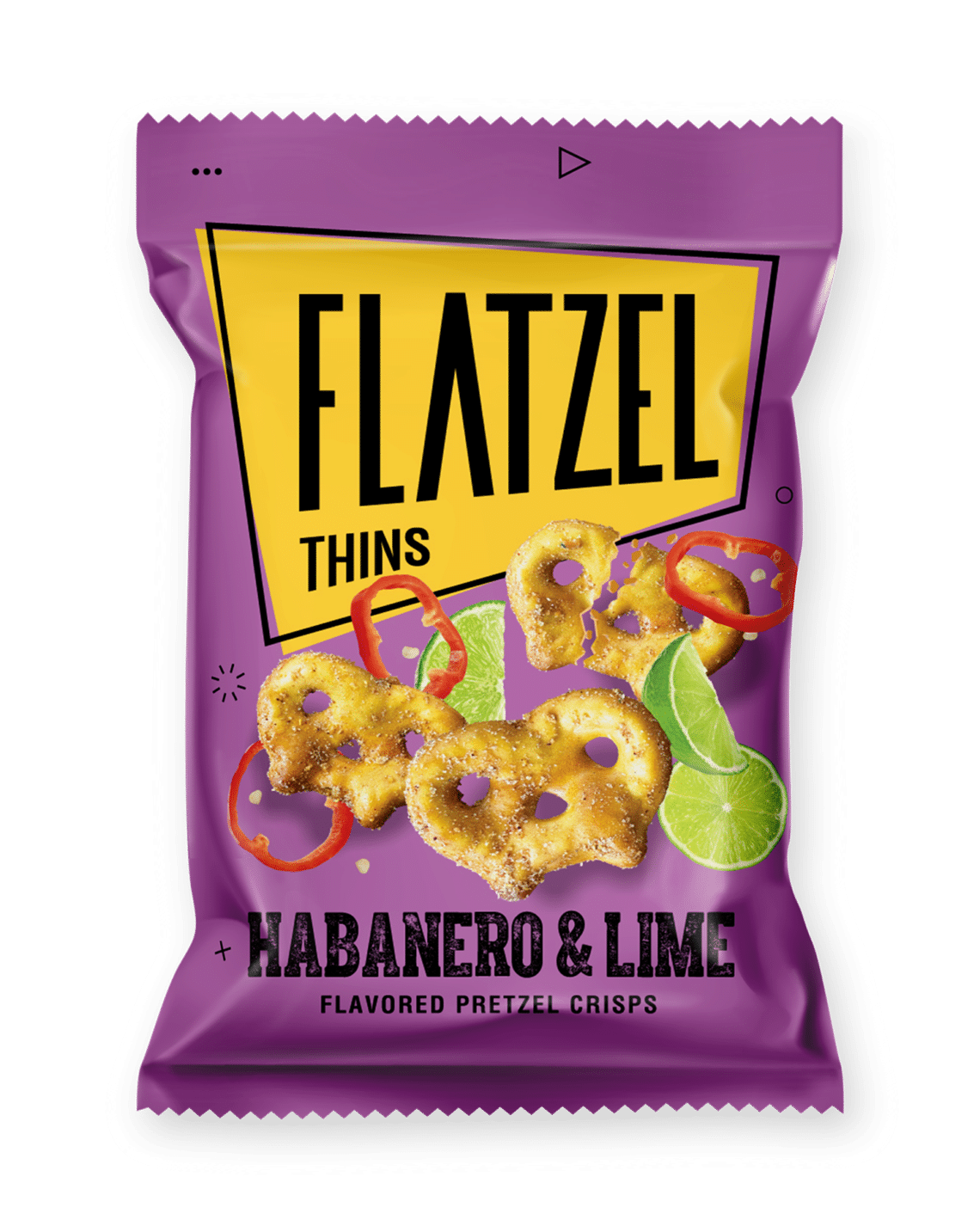 Flatzel Baked Pretzel Habanera & Lime - Case of 24