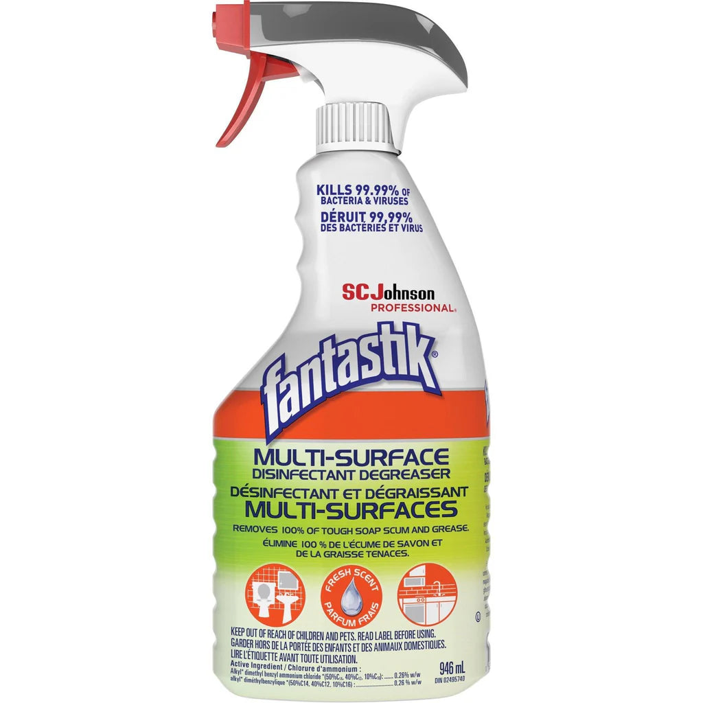 Fantastik Multi-Surface Disinfectant Cleaner 946ml - Case of 12