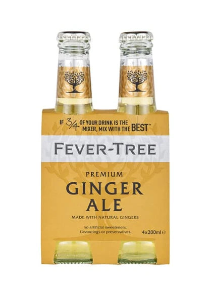 Fever-Tree Premium Ginger Ale 200ml - 4 Pack