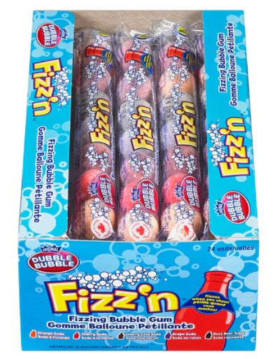 Dubble Bubble Fizz'n 7 Piece Assorted Gumballs - 24ct