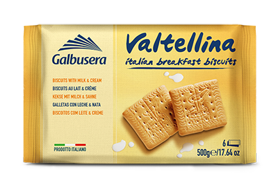 Galbusera Valtellina Milk & Cream Biscuits - Europe