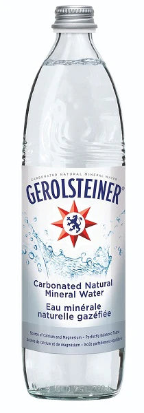 Gerolsteiner Carbonated Mineral Water 750ml (15 Pack)