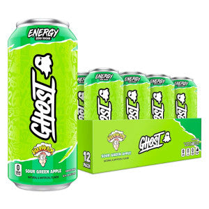 Ghost Warheads Sour Green Apple Energy Drink - (Case of 12)