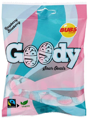 Bubs Goody Raspberry Blueberry Candy - Case of 12