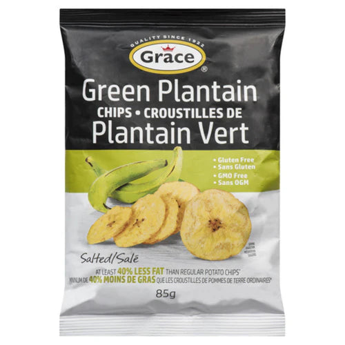 Grace Green Plantain Chips 85g (Case of 24)