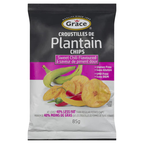 Grace Sweet Chili Plantain Chips 85g (Case of 24)