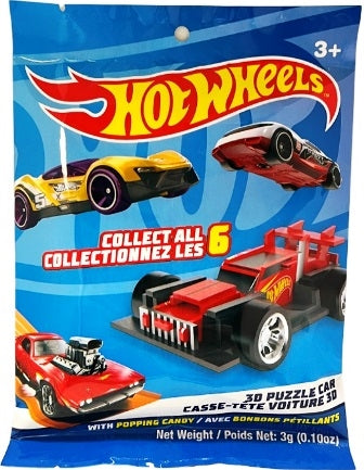 Hot Wheels 3D Candy Bag 3g - Case of 12