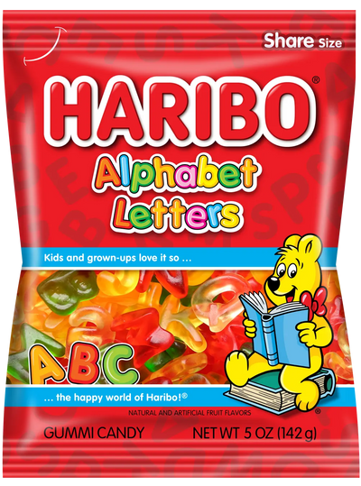 Haribo Alphabet Letters (Case of 12)