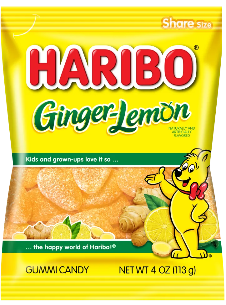 Haribo Ginger Lemon (Case of 12)