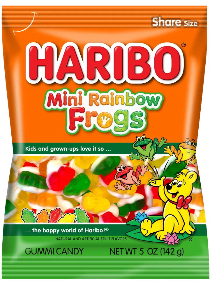 Haribo Mini Rainbow Frogs (Case of 12)